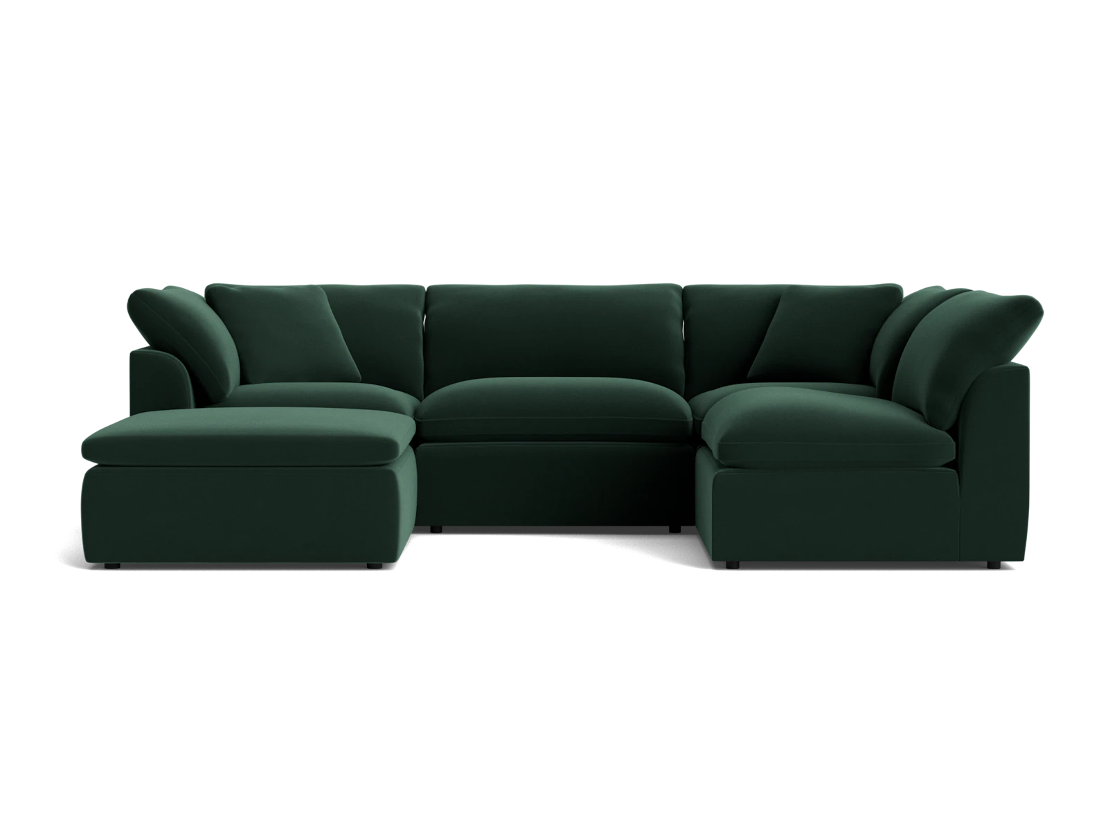 Bryant Slipcovered Modular U-Sofa Bumper Sectional